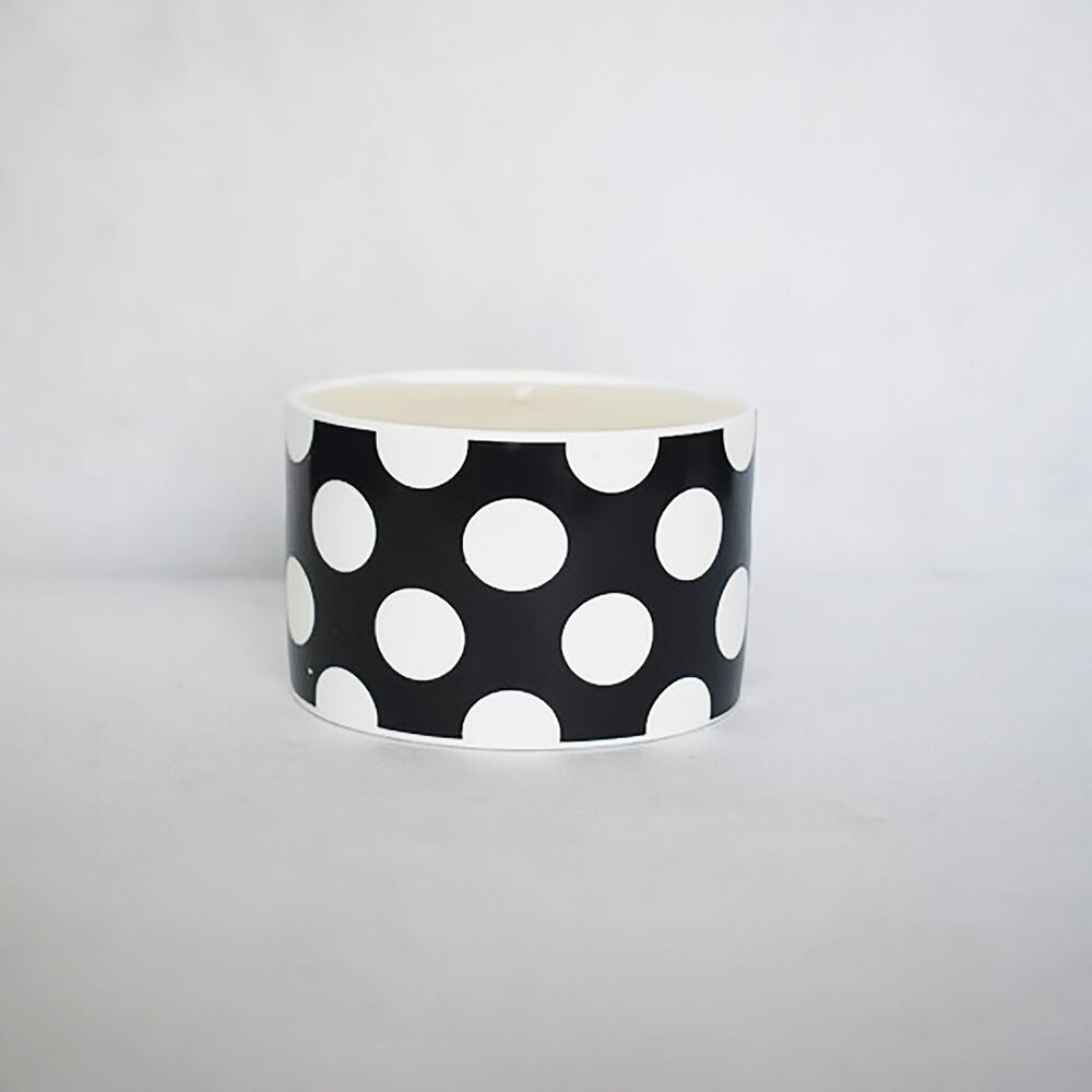 ❤️ Unscented Polka Dot Wax Candle